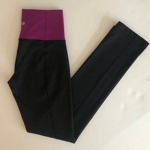 LULULEMON Black Skinny Groove Pants, Size 4